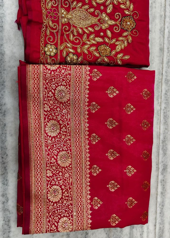 Banarsi Silk Upada Bridal Special Blouse Saree