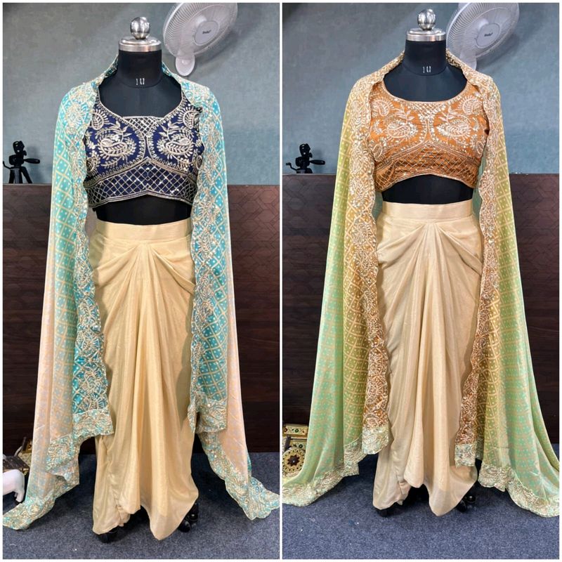 🆕️🆕️3 PIECE Dhoti Shrug Outfit