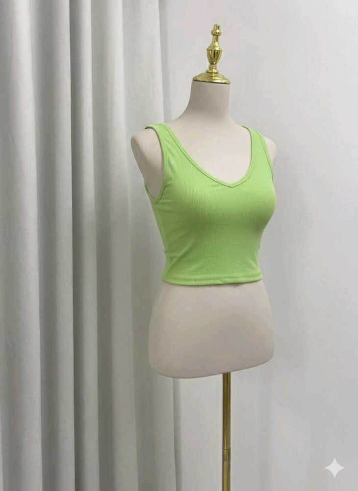 Lime Green Sleeveless Tank Top