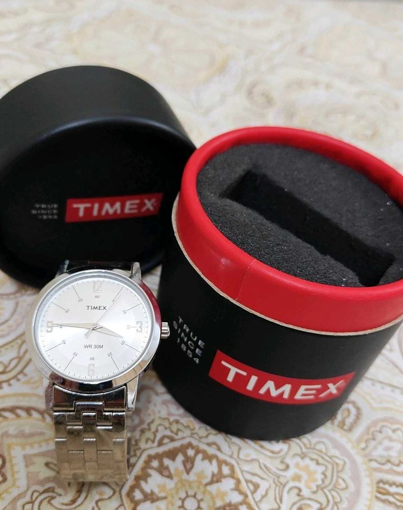 Timex Men Silver Watch
