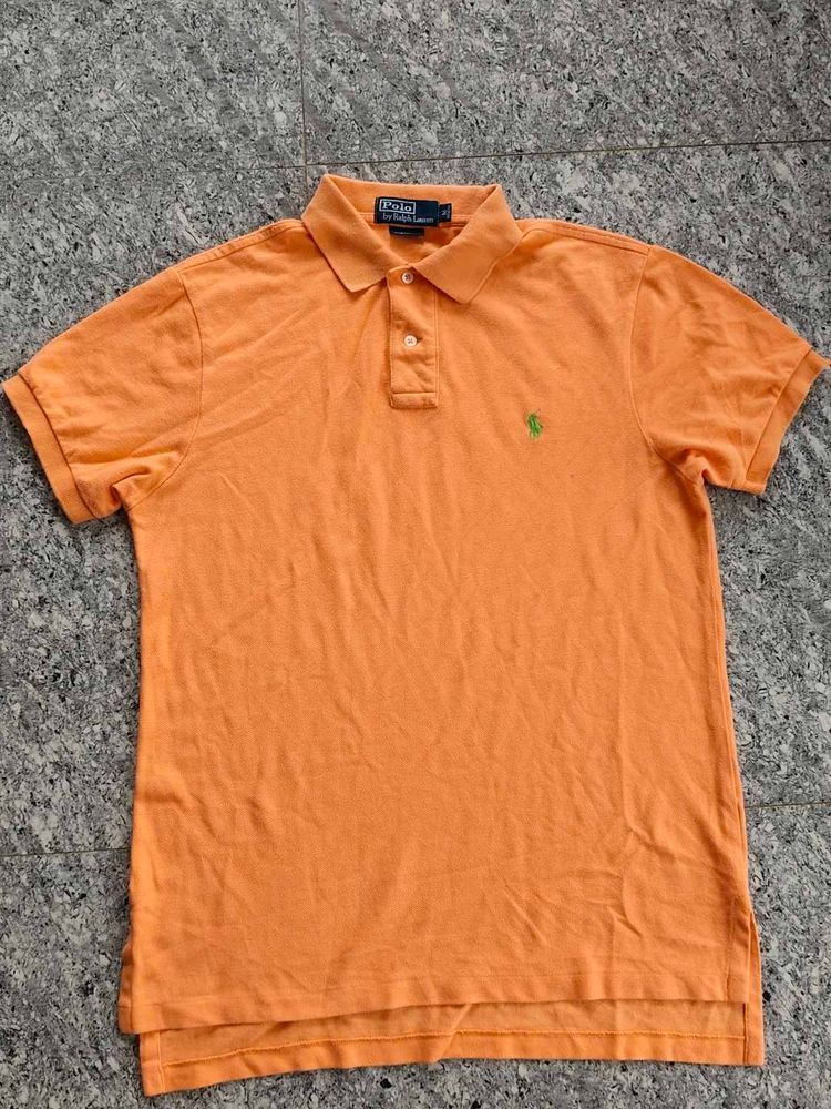 Ralph Lauren Orange Polo Shirt - Siz