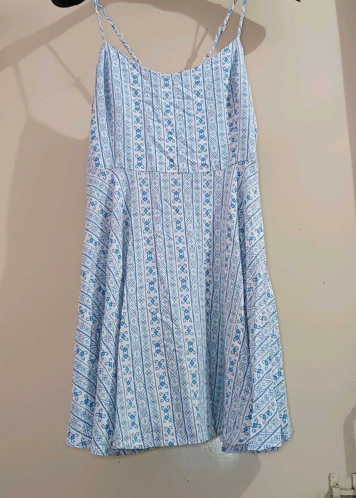Blue Patterned Sundress