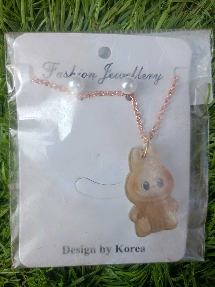 Cute Bunny Necklace &amp; Earring Set