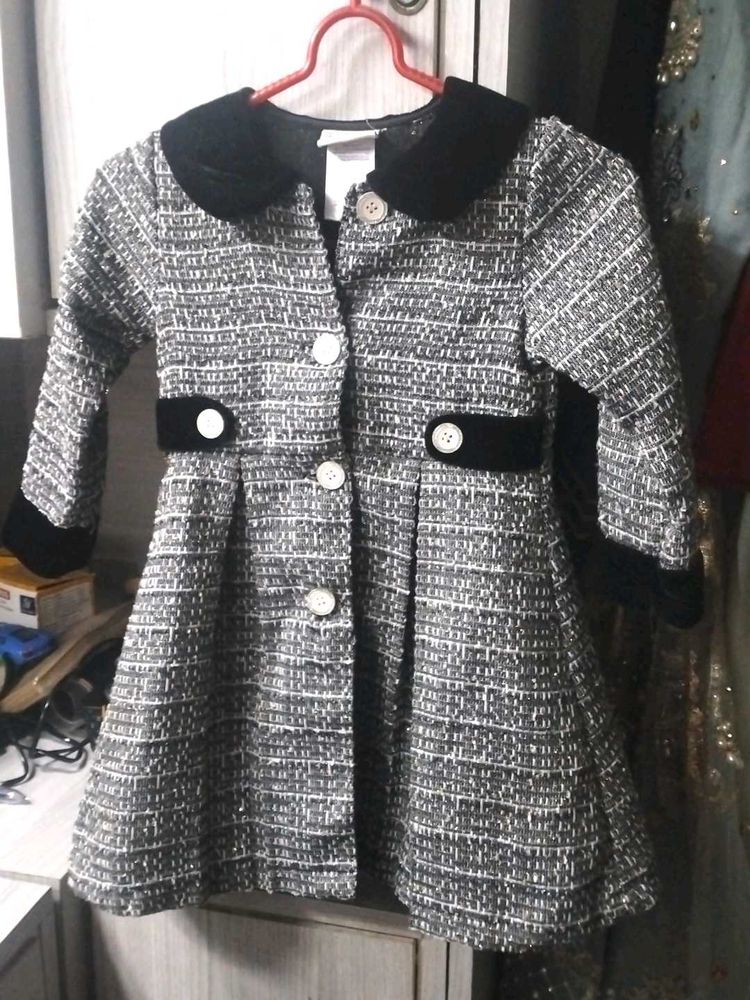 Girls&#39; Tweed Dress Coat
