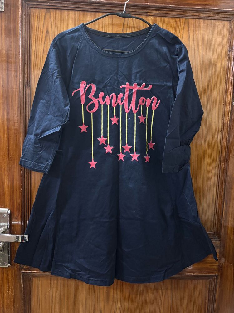Blue A line t shirt