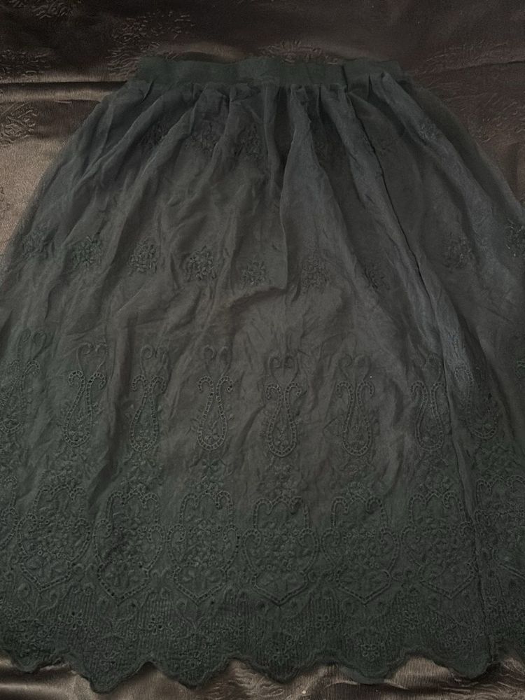 Elegant Embroidered Skirt