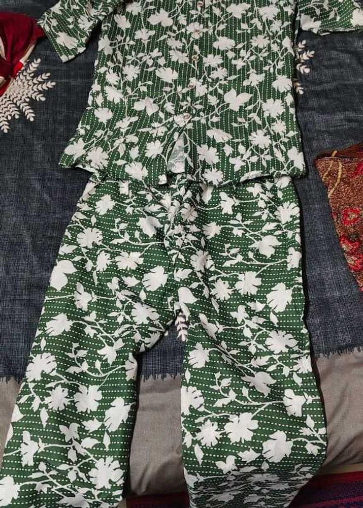 Floral Print Night Cord set