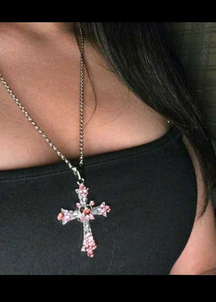 Princess Cross Pendant Necklace