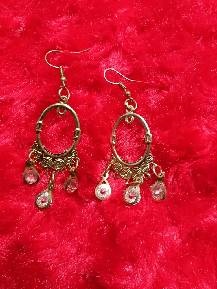 Golden Chandelier Earring