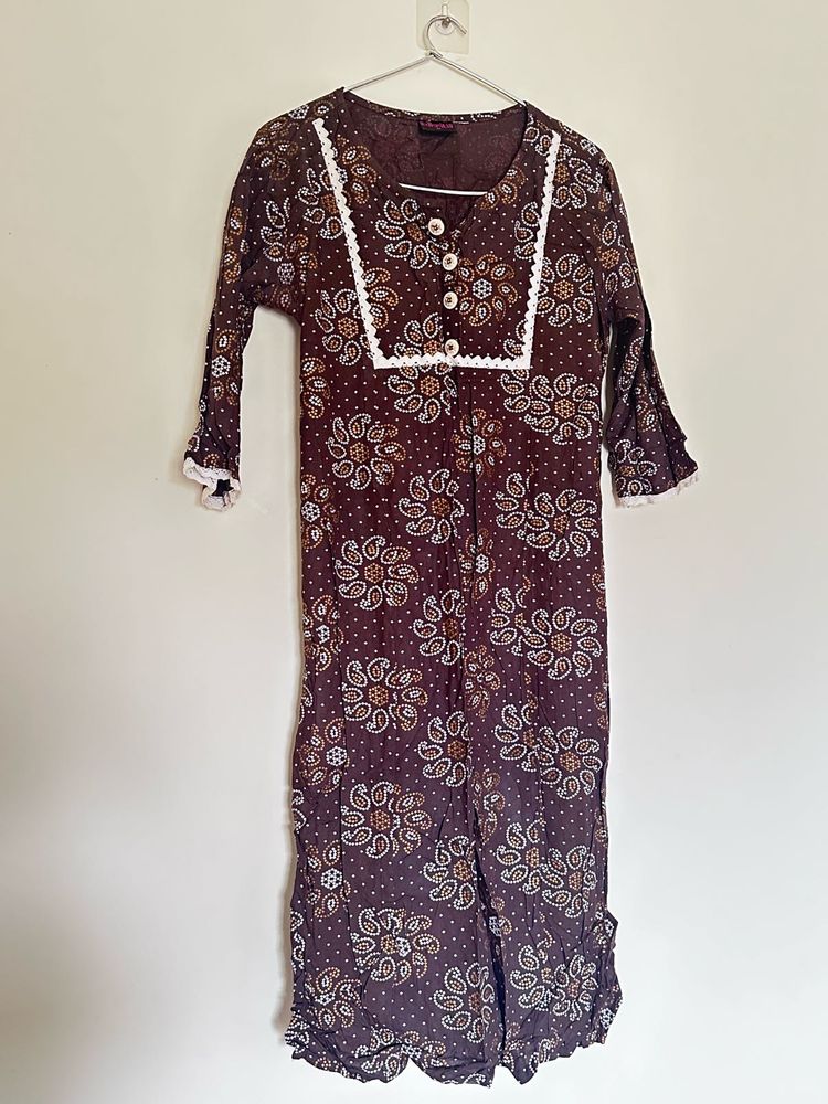 Brown Kurta