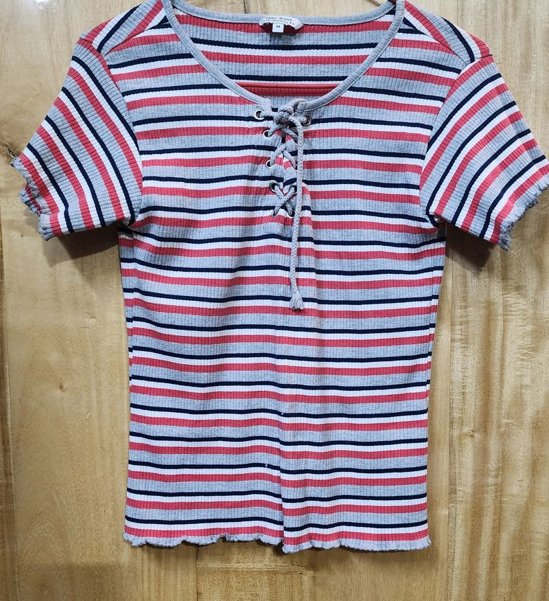 Aesthetic Beautiful Aero Jeans Womens Top 🖤❤️