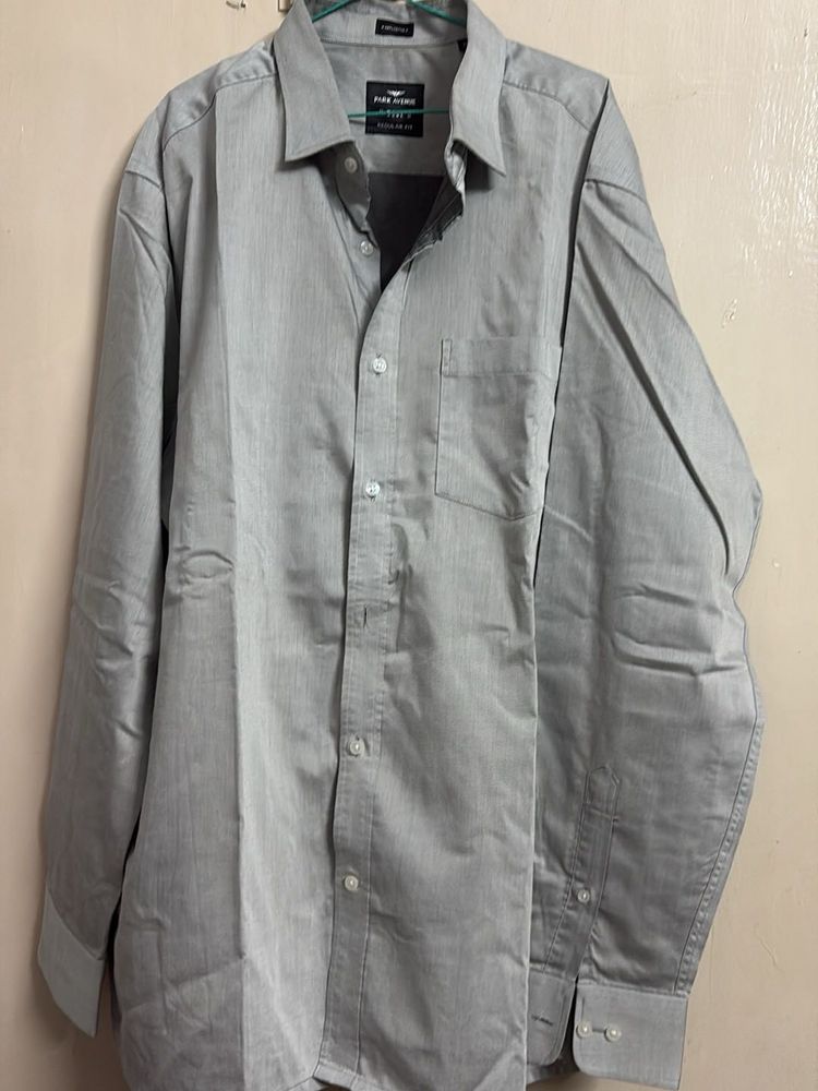 park avenue silver men formal shirt