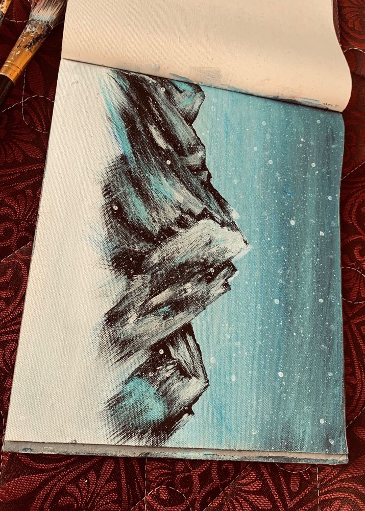 Everest Mountain Painting