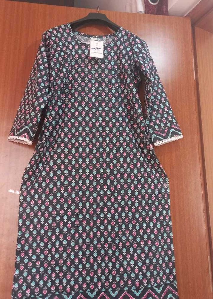 New Cotton Kurta Set With Tag