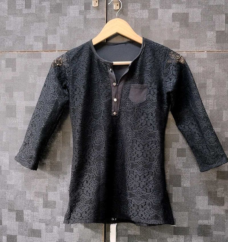 Black Lace Top