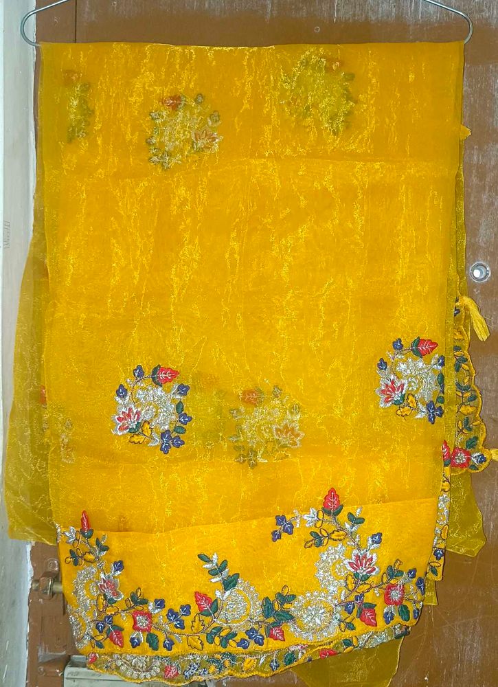 Organza Saree With Blouse Piece