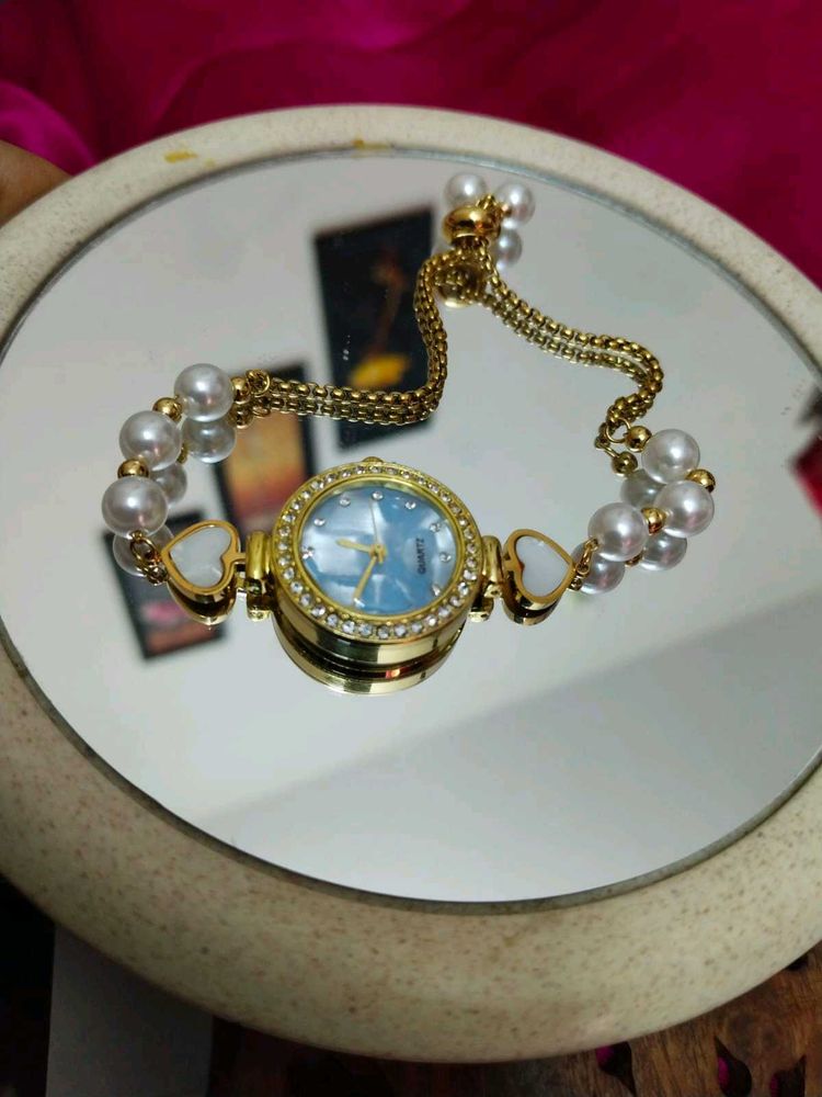 Pearl Accent Quartz Watch