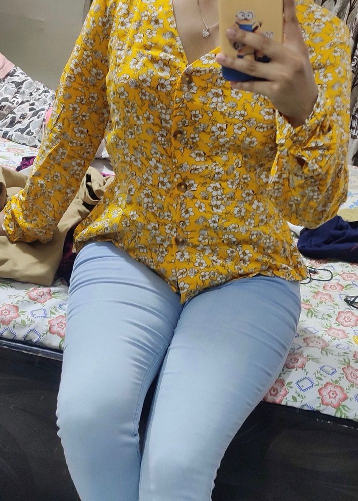 Beautiful Women Floral Peplum Top