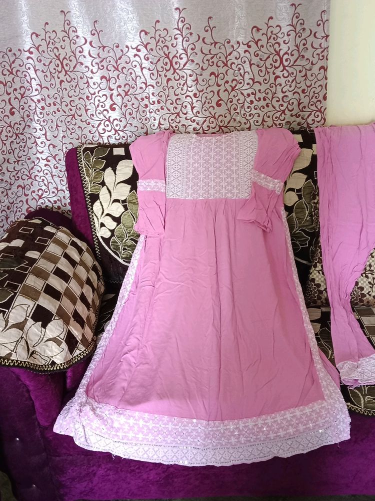 Pure Cotton Nariya Cut Suit Set Size Xl