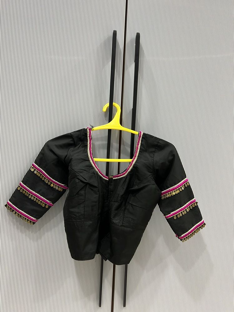 Black Embellished Blouse