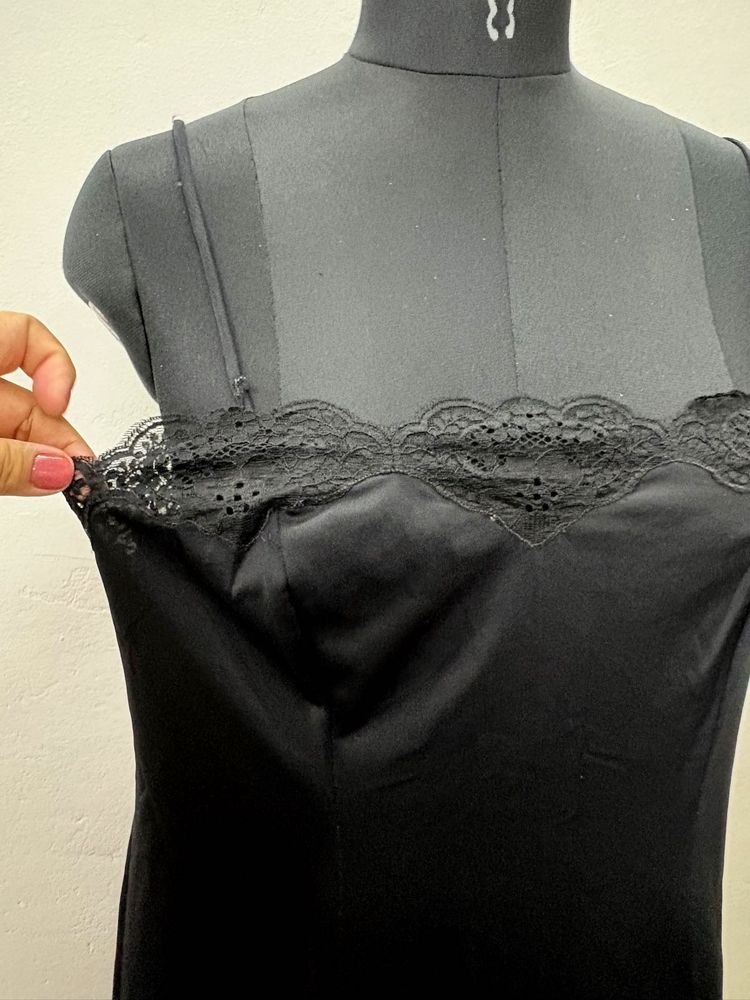 Black slipon dress