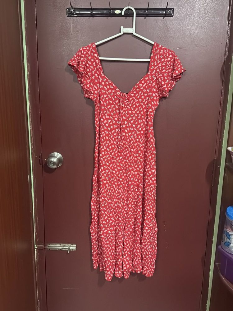 Floral Print Midi Dress