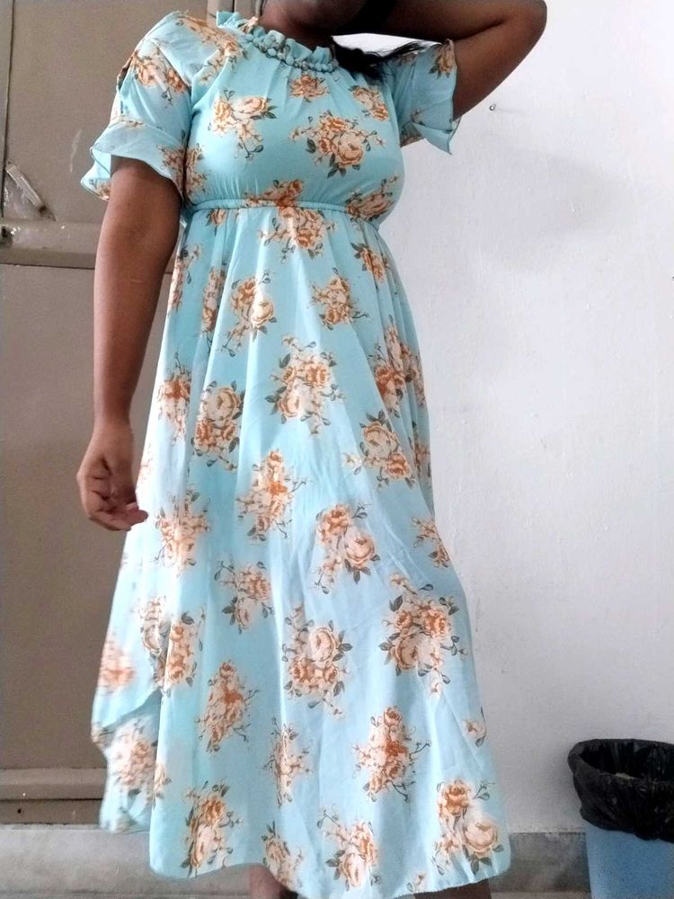Floral Print Maxi Dress