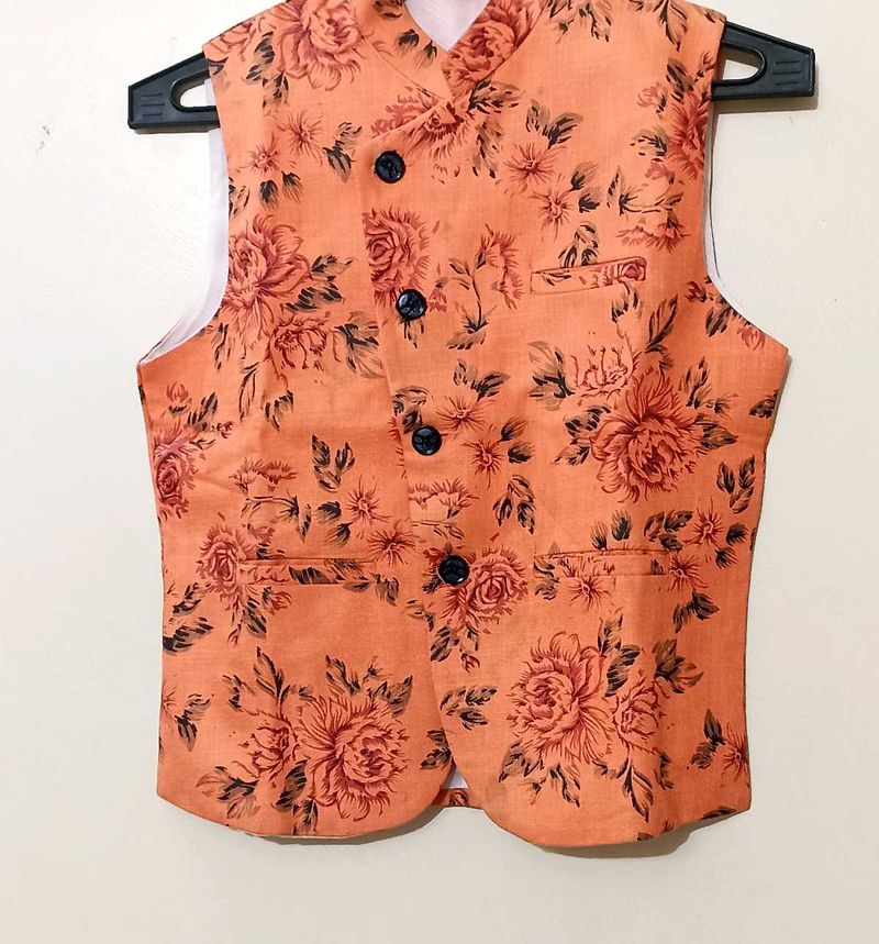 Floral Print Waistcoat