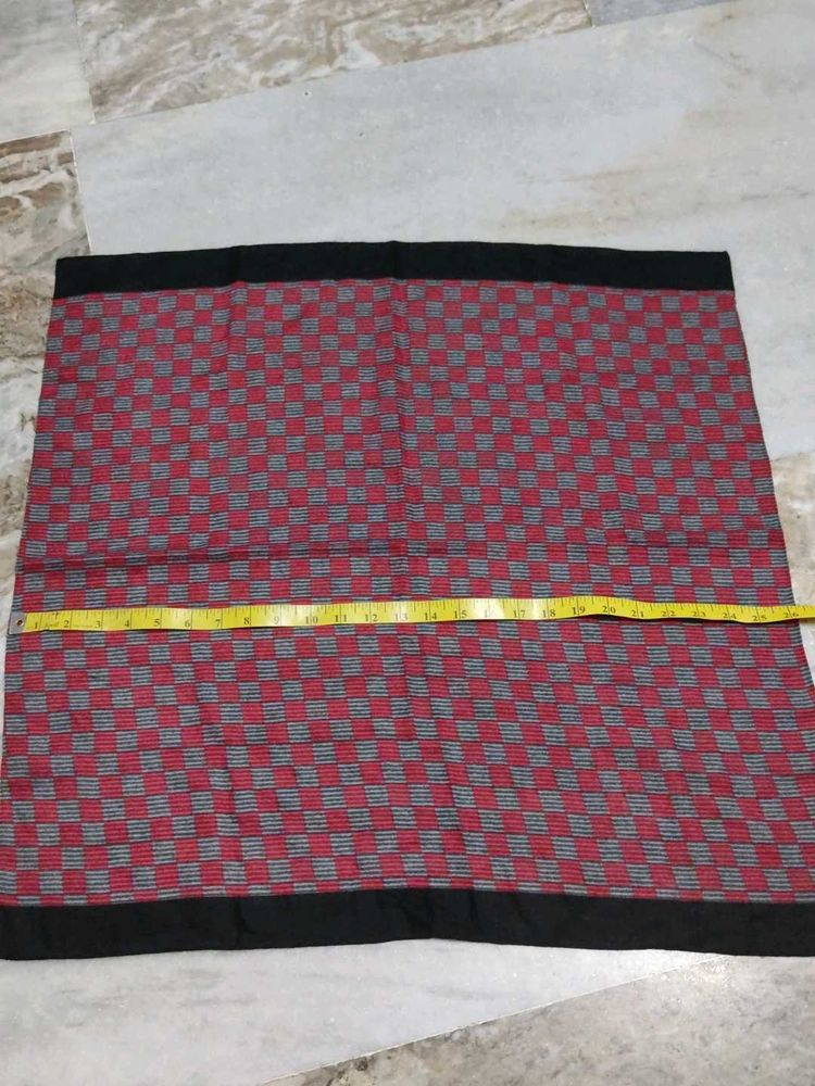 Red &amp; Grey Checked scarf