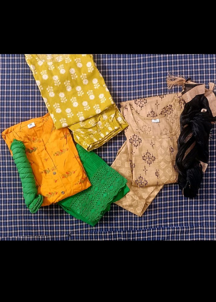 3 Kurta Combo Set