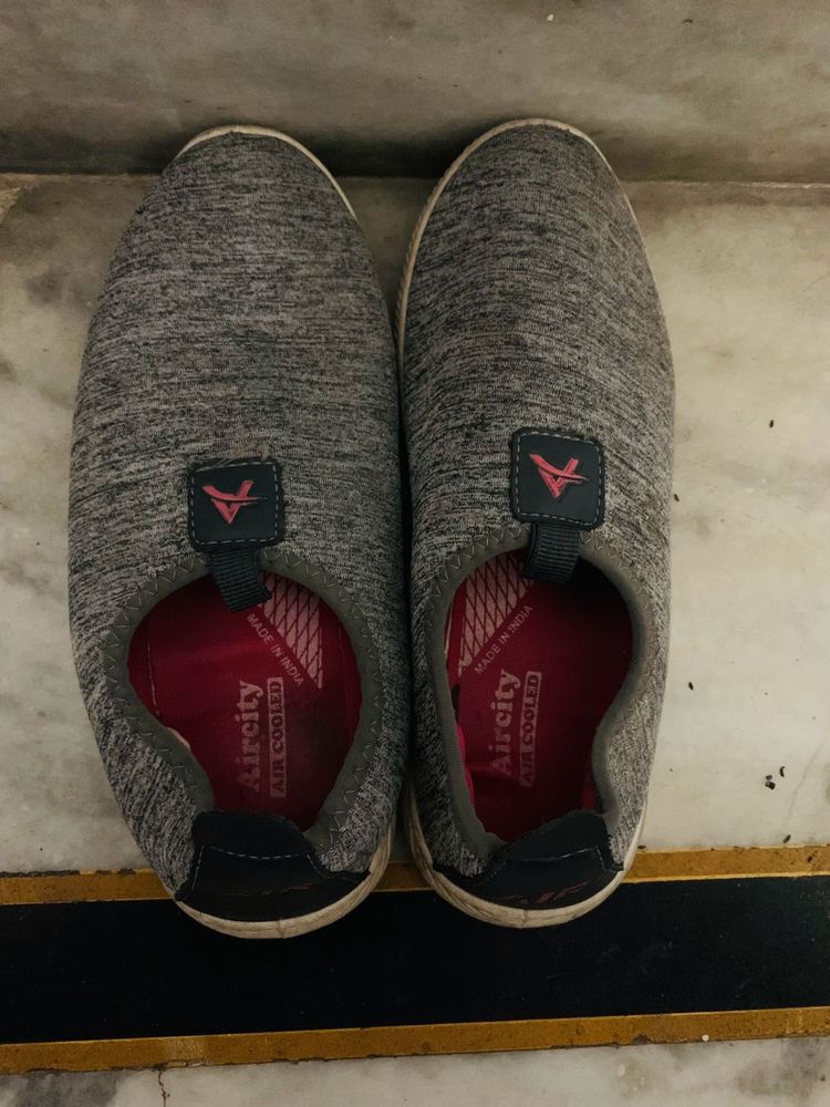 Grey Casual Shoes