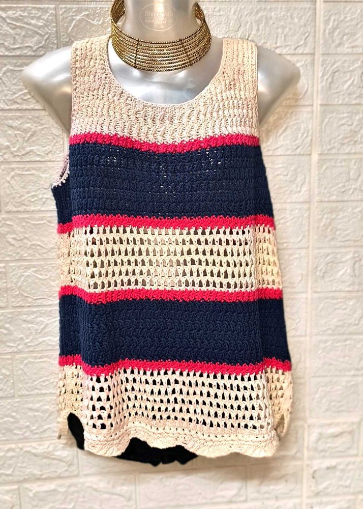 Tommy Hilfiger Crochet 🧶 Top Size S