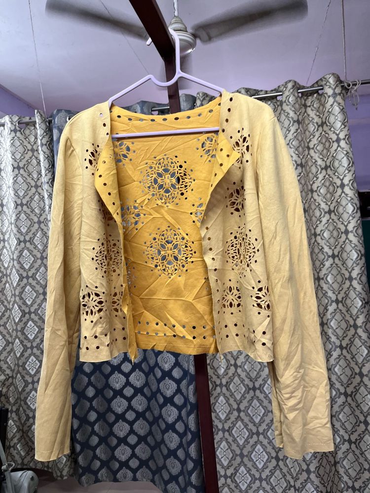 Cut Out Yellow Shrug