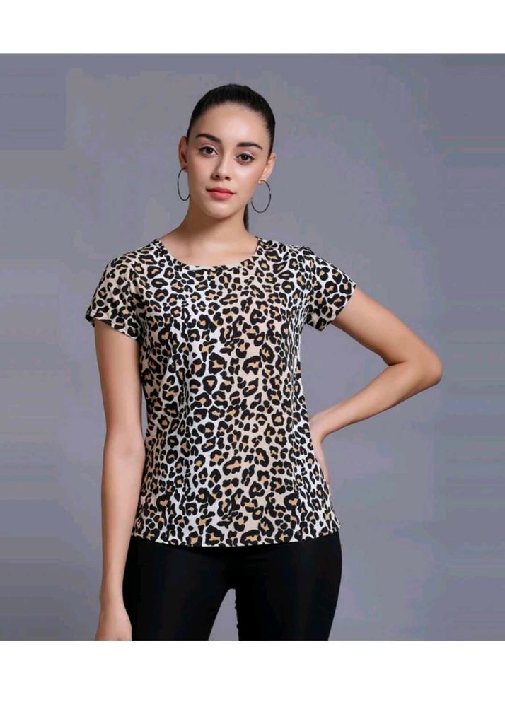 Leopard Print Short Sleeve Tee