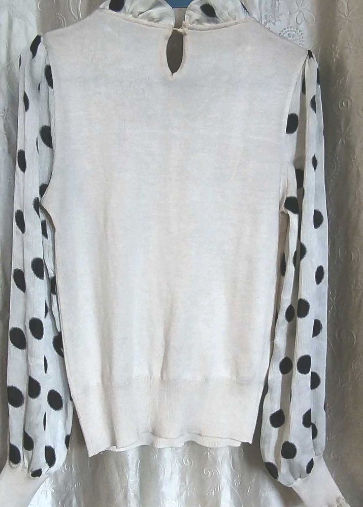 Polka Dot Sleeve Top