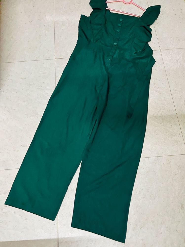 Green Jumpsuit Medium Size