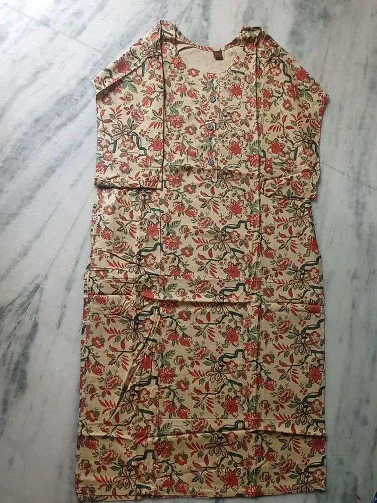 Floral Print Kurta