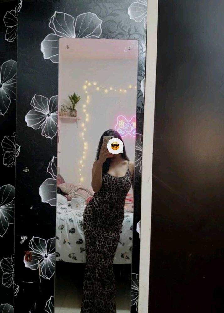 Leopard Print Maxi Dress