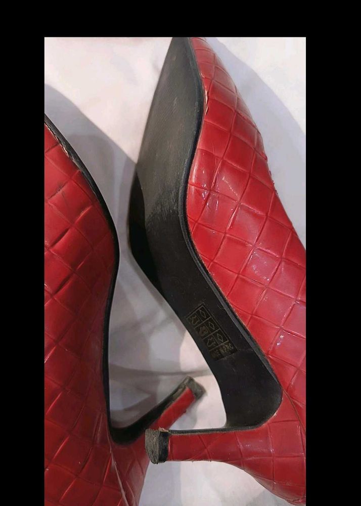 Red Leather Heels
