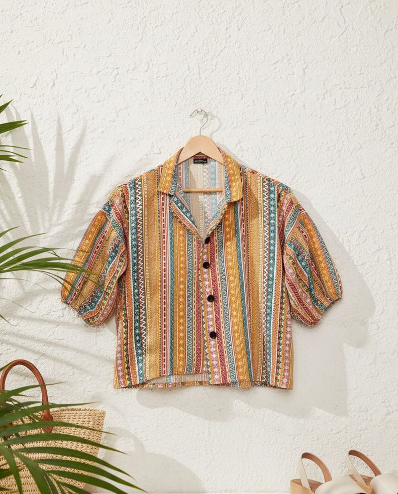 Striped Short Sleeve Shirt
