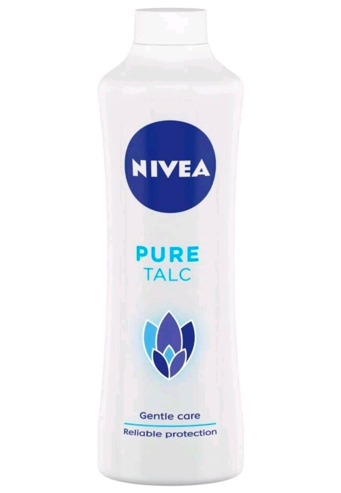 NIVEA Talcum Powder for Men &amp; Women, Pure, For Gentle Fragrance &amp; Reliable Protection Against Body Odour, 400 g