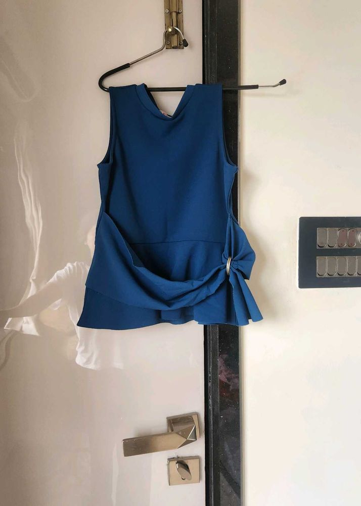 Blue Sleeveless Top
