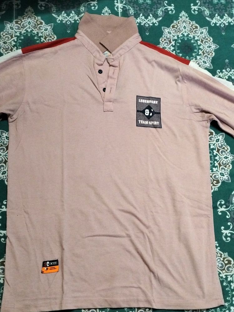 Pink Colour T-shirt Men T-shirt