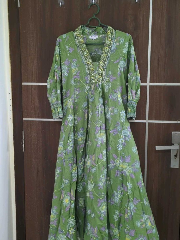 Vintage Floral Print Kurti