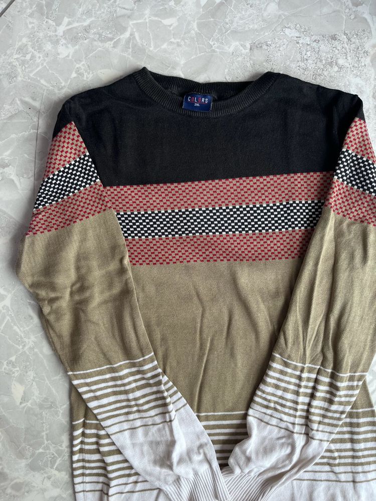 Chaps Colors Inc. Striped Sweater XL