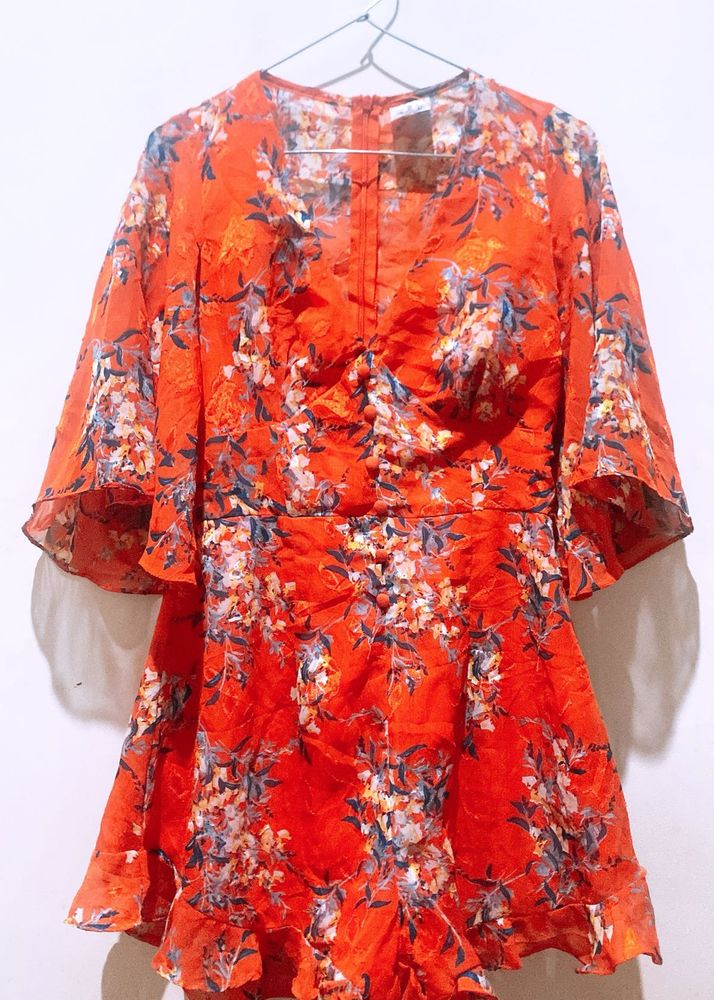 Floral Print Mini Dress