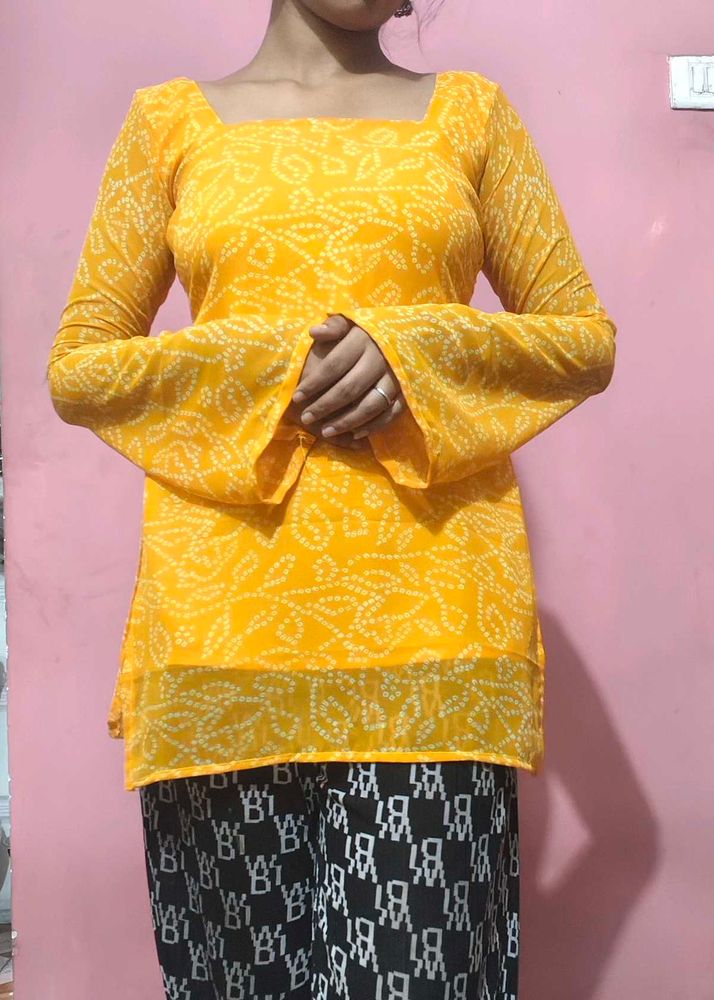 Bandhani Print Kurti  Stich For Sale Purpuse
