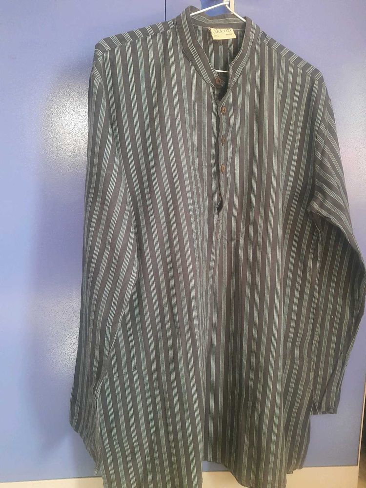 Striped Men's Kurta and women winter jacket