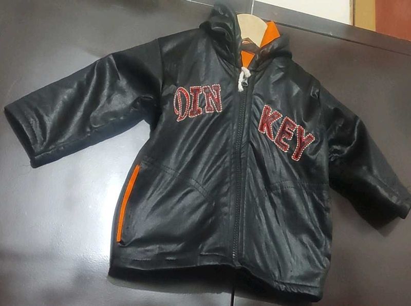 Black Sweatshirt &amp; Pajami Set For Baby 3 -6 Month