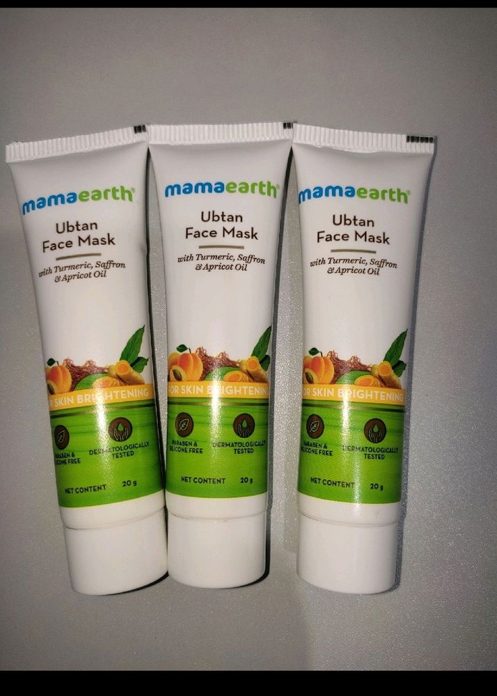 😘4 pack-Mamaearth Ubtan Face Mask -4 pack(20g)